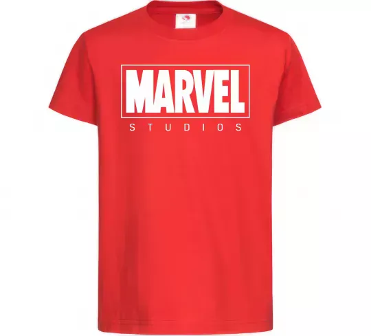 Дитяча футболка Marvel studios Червоний фото