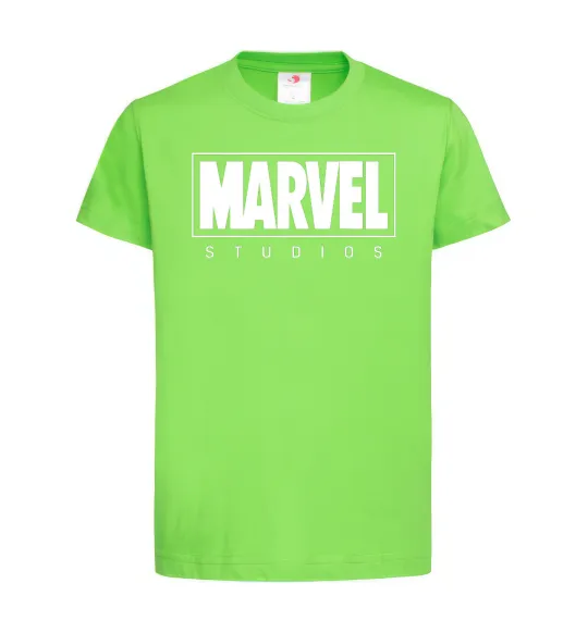 Дитяча футболка Marvel studios Лаймовий фото