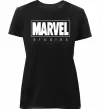 Женская премиум футболка Marvel studios Черный фото