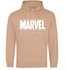 Женская толстовка (худи) Marvel studios Песочный фото