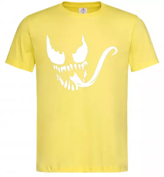 Чоловіча футболка Обличчя Веном Лимонний фото