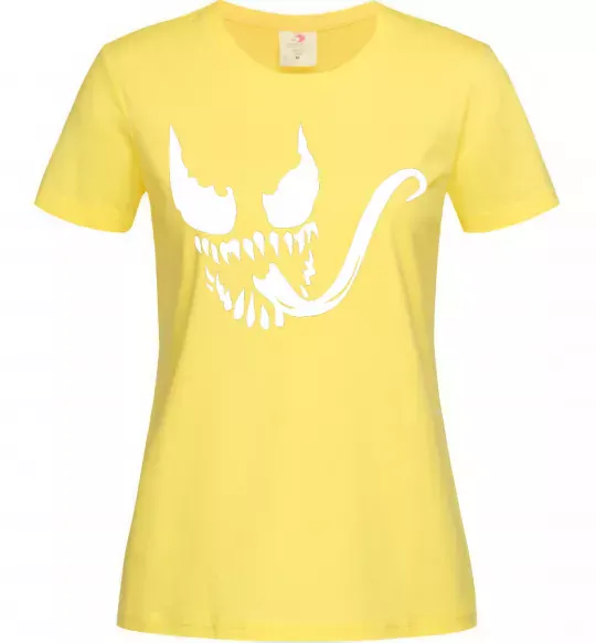 Женская футболка Обличчя Веном Лимонный фото