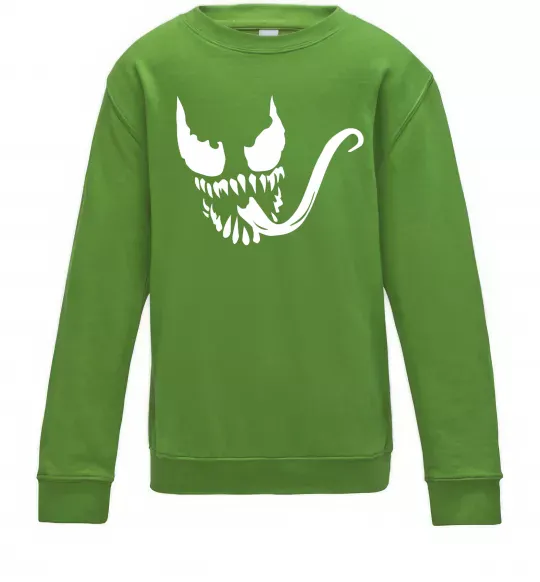 Детский Свитшот Обличчя Веном Лаймовый фото