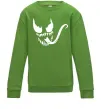 Детский Свитшот Обличчя Веном Лаймовый Детский Свитшот Обличчя Веном Лаймовый фото