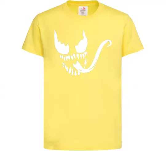 Дитяча футболка Обличчя Веном Лимонний фото