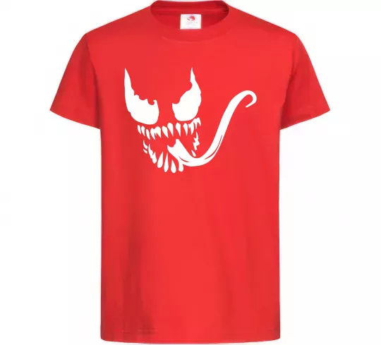 Дитяча футболка Обличчя Веном Червоний фото