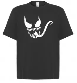 Футболка Оверсайз Веном обличчя Черный фото