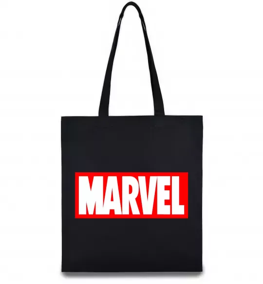 Эко-сумка Marvel logo red white Черный фото