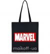 Еко-сумка Marvel logo red white Чорний фото