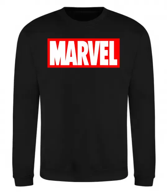 Світшот Marvel logo red white Чорний фото