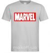 Чоловіча футболка Marvel logo red white Сірий фото