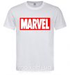 Чоловіча футболка Marvel logo red white Білий фото