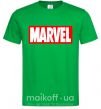 Мужская футболка Marvel logo red white Зеленый фото