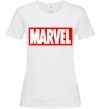 Жіноча футболка Marvel logo red white Білий фото