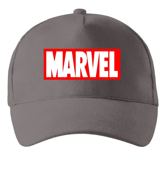Кепка Marvel logo red white Сірий фото