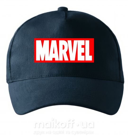 Кепка Marvel logo red white Темно-синий фото