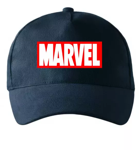 Кепка Marvel logo red white Темно-синий фото