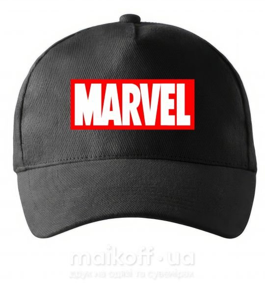 Кепка Marvel logo red white Чорний фото