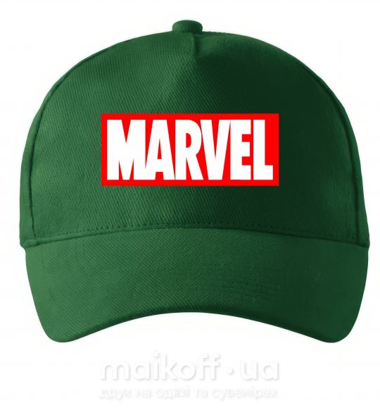 Кепка Marvel logo red white Темно-зелений фото