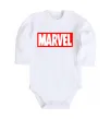 Детский боди Marvel logo red white Белый фото