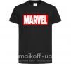 Дитяча футболка Marvel logo red white Чорний фото