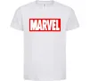 Детская футболка Marvel logo red white Белый Детская футболка Marvel logo red white Белый фото