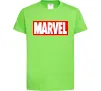 Детская футболка Marvel logo red white Лаймовый Детская футболка Marvel logo red white Лаймовый фото