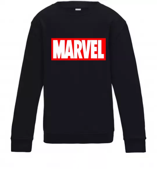 Дитячий світшот Marvel logo red white Чорний фото