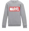 Дитячий світшот Marvel logo red white Сірий меланж фото
