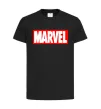 Детская футболка Marvel logo red white Черный фото