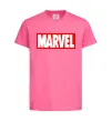 Детская футболка Marvel logo red white Ярко-розовый фото