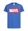 Детская футболка Marvel logo red white Ярко-синий фото