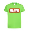 Детская футболка Marvel logo red white Лаймовый фото