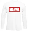Лонгслів Marvel logo red white Білий фото