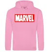 Чоловіча толстовка (худі) Marvel logo red white Рожевий фото