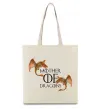 Эко-сумка Mother of dragons full colour Бежевый Эко-сумка Mother of dragons full colour Бежевый фото