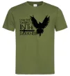 Мужская футболка I'm the sword in the darkness Оливковый фото