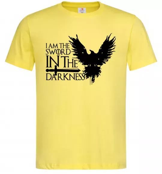 Мужская футболка I'm the sword in the darkness Лимонный фото