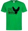 Мужская футболка I'm the sword in the darkness Зеленый фото