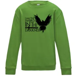 Детский Свитшот I'm the sword in the darkness Лаймовый фото