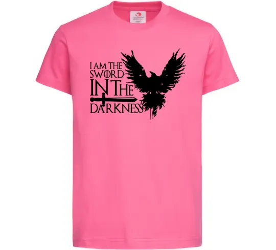 Дитяча футболка I'm the sword in the darkness Яскраво-рожевий фото