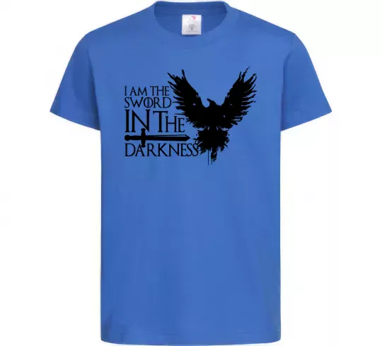 Дитяча футболка I'm the sword in the darkness Яскраво-синій фото