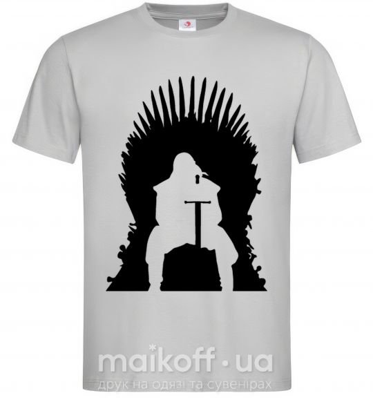 Мужская футболка Jon Snow Серый фото