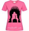Жіноча футболка Jon Snow Яскраво-рожевий фото