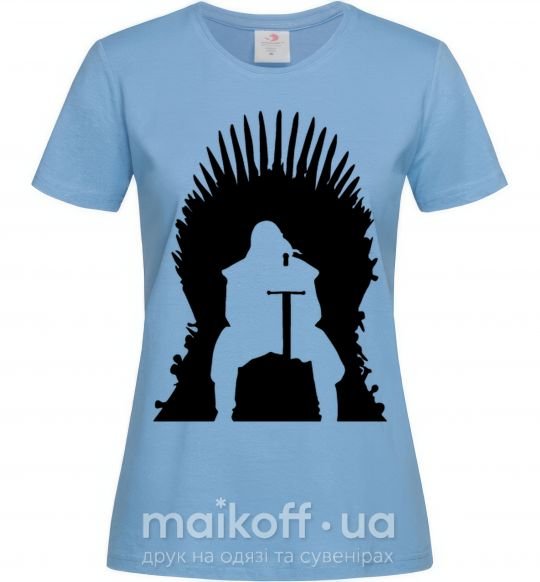 Жіноча футболка Jon Snow Блакитний фото