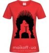 Женская футболка Jon Snow Красный фото