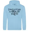 Жіноча толстовка (худі) Don't make me add you to the list Блакитний фото