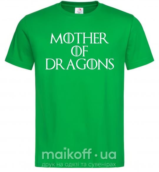 Мужская футболка Mother of dragons white Зеленый фото