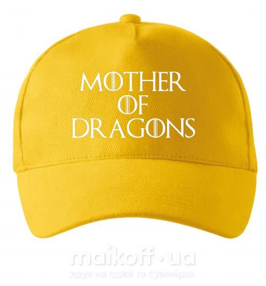 Кепка Mother of dragons white Солнечно желтый фото