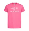Детская футболка Mother of dragons white Ярко-розовый фото